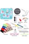 Sewing Set Zippered Portable Travel Sewing Box Mini Sewing Kit Embroidery Set for Journey Home Dowry & Emergency Repair Embroidery Kit - 6
