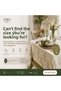 Silvery Powder Linen Look Tablecloth |   Stain Resistant |   Oeko-Tex |   Custom Size Production |   Stylish Dining Table Cover - 6