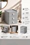 3-Piece Gray Drawer Jewelry Box Makeup and Cosmetic Organizer Drawer Office Desk Organizer - 2