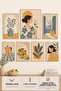 7-Frame View of the Mediterranean |   Lemon |   Olive |   Modern |   Italian & Mediterranean Style |   Living Room, Office, Kitchen and Study Room Wall Decor