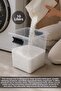 2-Pack 10Lt Lockable Lid Storage Box - Deep Elora Bathroom Organizer Detergent Storage Container Transparent - 2