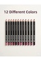 Mugan 12-Piece Lip Pencil Set – Matte Finish Professional Lip Pencil Collection - 6