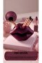 Glossy Kiss 15cm Aesthetic Lip Design Makeup Organizer - Plum