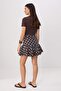Brown Polka Dot Ruffle Skirt Twoss26Et00250 - 5