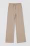 Mink V-Neck Single Button Top with Pockets and Elastic Waist Pocketed Trousers Two-Piece Set Tdrss26Au00061 - 4