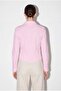 Pink Pocketed Double Buttoned Waist-Fitted Lycra Shirt Tdrss26Go00079 - 3