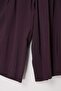 Plum Modal Elastic Waist Zipper Pleated Trousers Tdrss26Pl00046 - 5