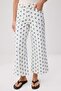 White Sun Patterned High Waist Culotte Jeans Twoss26Je00365 - 3