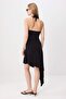 Siyah Bodycon Boyundan Bağlamalı Kolsuz Mini Esnek Örme Elbise TWOSS26EL01060 - 6