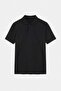 Black Regular/Normal Cut Textured Polo Neck T-Shirt Tmnss26Po00048 - 4