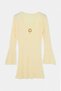 Beachwear Yellow Twill Accessory Detailed Thin Knitwear Beach Dress Tbbss26Ah00332 - 5