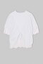 White Cross-Back Lace Detailed Oversize Viscose T-Shirt Tdrss26Ts00054 - 6