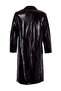Kahverengi Suni Deri Mono Kapama Oversize Uzun Trençkot TWOAW27TR00012 - 7