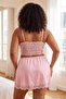 Pink Micro Lace Detailed Plus Size Underwear Set Tbbss26Dg00020 - 5