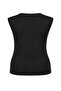 Anthracite Body-Fitting Double-Breasted Tie-Detail Modal Piece Knitted Plus Size Blouse Tbbss26Af00178 - 7