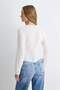 White 100% Cotton Embroidered Brode Blouse Twoss26Bz00655 - 4