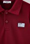Bordo Pamuklu Polo Yaka Erkek Çocuk Kalın Şardonsuz Sweatshirt ve Eşofman Örme Takım TKDAW27AU00011 - 7