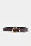 Black-Brown Women's Double Belt Takaw27Ke00009 - 3