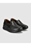 Women's Black Genuine Leather Comfort Casual Shoes - 2