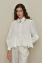 Bürümcük Godeli Shirt Ecru - 5