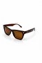 Iris Unisex Brown Vintage Sunglasses - 3