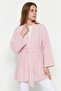 Women's Vertical Striped Wide Sleeve Stylish Summer Relaxed Kimono - 7