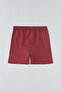 Burgundy Micro Medium Plain Swim Shorts - 8