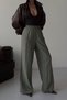 Elastic waist half-lined comfortable trousers 0135 - 6
