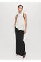 Drape Collar Blouse with Contrasting Details - 2