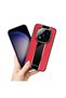 Xiaomi Redmi Note 14 Pro Plus 5g Compatible Case Zebana Premium Leather Case Red - 3