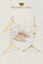 Business Class 45 cm Gold Italian Hook 10 Pieces Coat Hanger Clothes Hanger Clothes Rack Wooden Hanger - 5