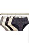 Patterned High Waist Women's Panties Mixed Colors 5 Pieces