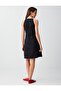Black 100% Linen Halter Neck Sleeveless Mini Dress - 4