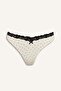 Lace Detailed Polka Dot Brazilian Panties G6446Ax26Sm - 4