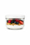 3-Piece Glass Storage Container Transparent Glass Jar with Lid for Kitchen and Refrigerator Use White 425 Cc - 5