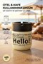 Hello Printed 2 Piece Glass Odorless Ashtray |   Smokeless |   Decorative Glass Ashtray with Anti-Wind Cover |   425 ml |   Yellow - 4