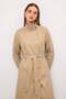 Stand-Up Collar Snap Closure Water-Repellent Trench Coat Kamel 6866 - 4