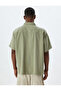 Basic Shirt Viscose Short Sleeve Pocket Detail - 4