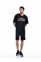 V-Neck Short Sleeve College Printed Sports T-Shirt - 2