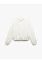 Buttoned Long Sleeve Classic Collar Crepe Shirt - 4