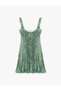 Sequin Sequined Sleeveless Square Neck Slim Fit Mini Evening Dress - 4