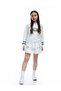 Elastic Waist Layered Lace Detailed Mini Skirt