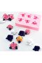 6 Pieces in One Mold Miniature Rose Bud Silicone Mold K-399, Scented Stone Soap Plaster Candle Mold - 3