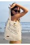 Luxury Bohemian Style White Knitted Bag Set (with Wallet) - 3