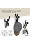 3-Piece Wall Decorative Hooks, Black for Hanging Coats Scarves Bags Towels - 5