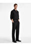 Loose Fit Viscose Blend Waist-Tie Wide Leg Pants