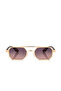 Uv400 Protection Metal Frame Plastic Handle Unisex Sun Glasses Gold Black Red Copper Color Plg-2102C6 - 6