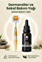 140 Titanium Needle Dermaroller - Hair and Beard Care Oil Set Yellow -