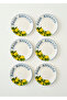 Lemoncello Porcelain Set of 6 Dessert Plates (19 cm)