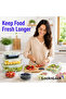 Fresh Oven-Safe Glass Rectangular Food Container 10-Piece Set with Airtight Leakproof Lids - 4